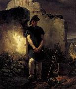 Horace Vernet Soldier-Labourer Sweden oil painting artist